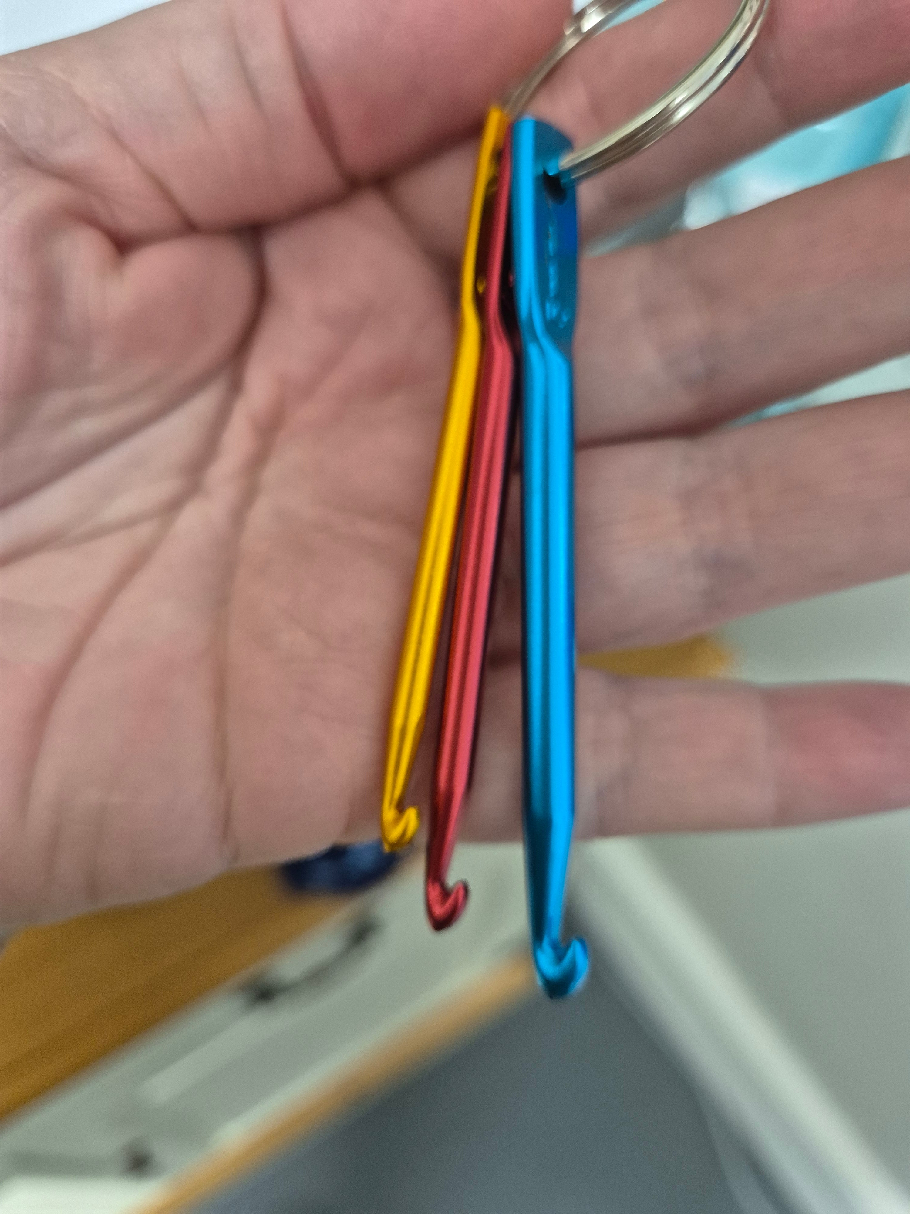 Crochet hook keyrings