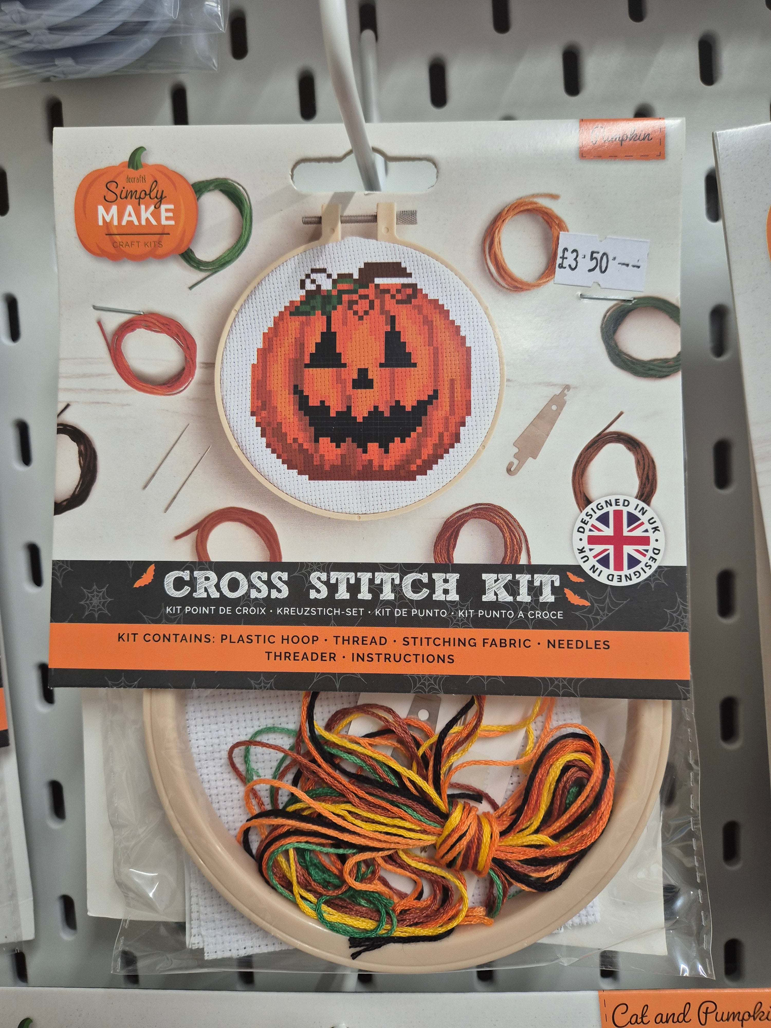 Pumpkin Cross Stitch Kit
