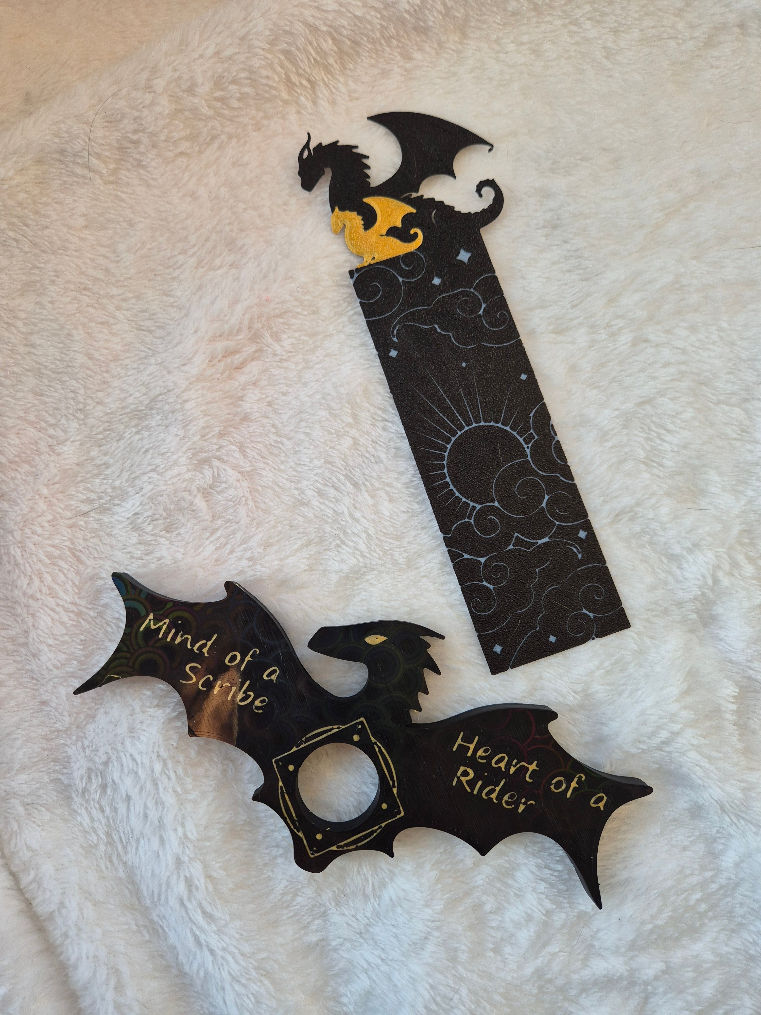Dragon Bookmark and page minder set